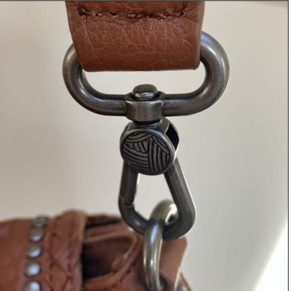 the sak Avalon brown leather fringed backpack purse - Picture 10 of 11